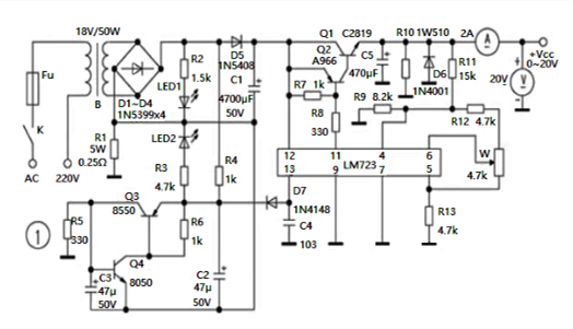 可調穩(wěn)壓電路